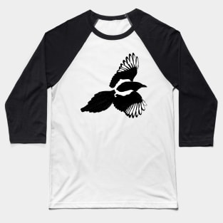 Magpie in flight Baseball T-Shirt